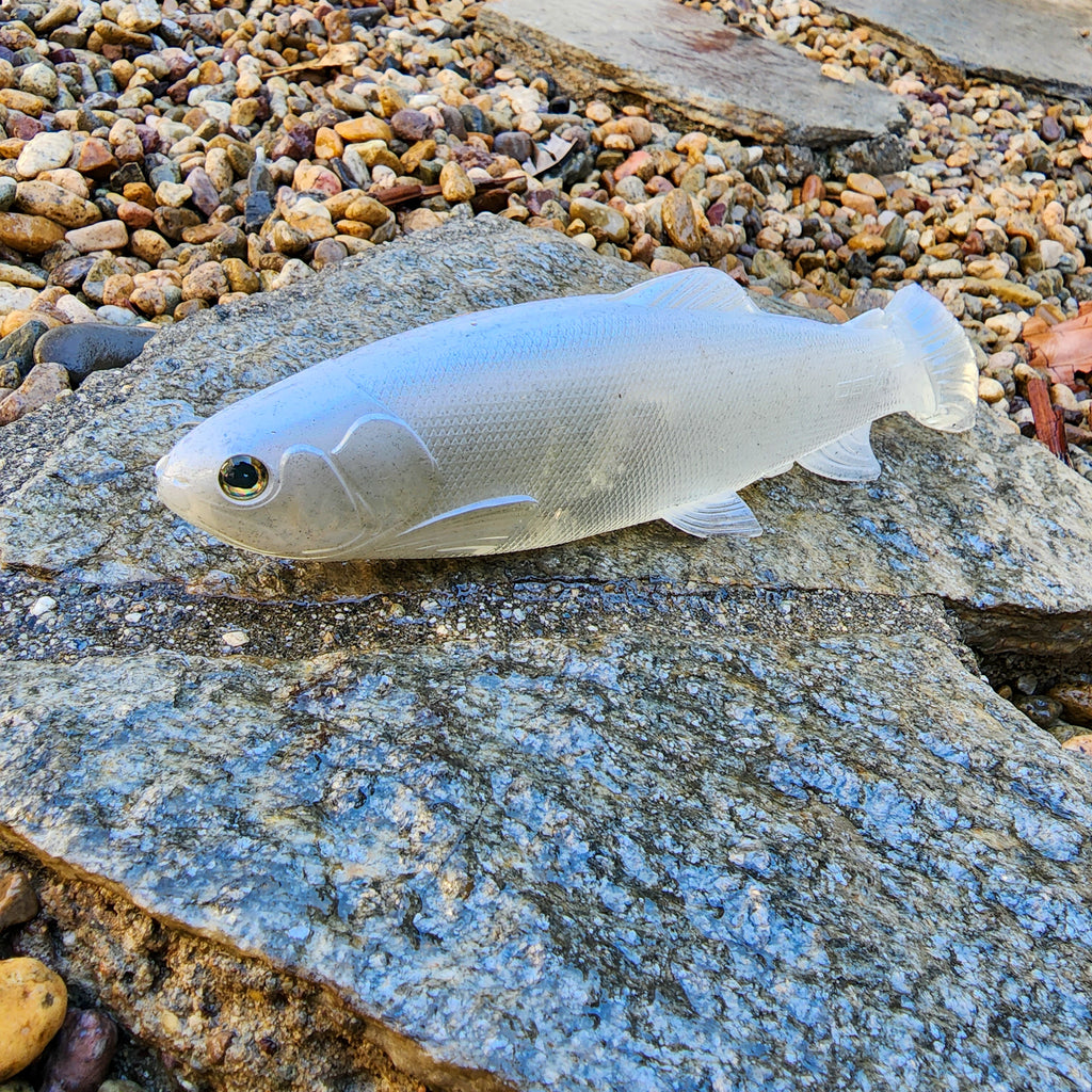 DEFIANT 210 8.25" Swimbait Ghost Pearl White