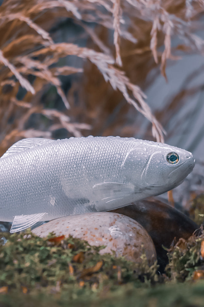 DEFIANT 210 8.25" Swimbait Ghost Pearl White