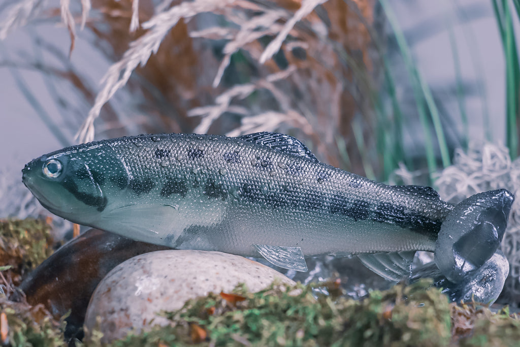 DEFIANT 210 8.25" Swimbait Ghost Black Bass